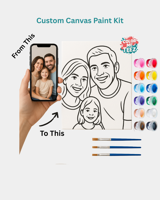 Custom Paint-Your-Own Canvas Kit